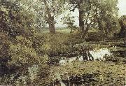 Isaac Levitan Overgrown Pond oil painting on canvas